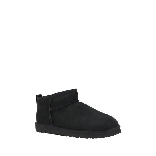 UGG Schwarze Ziegenleder-Stiefeletten