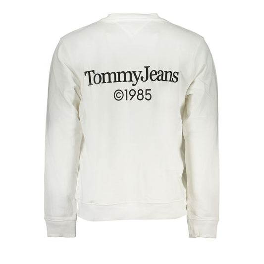 Tommy Hilfiger Weißer Baumwollpullover für Männer