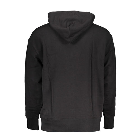 Tommy Hilfiger Schwarzer Baumwollpullover Hoodie für Männer