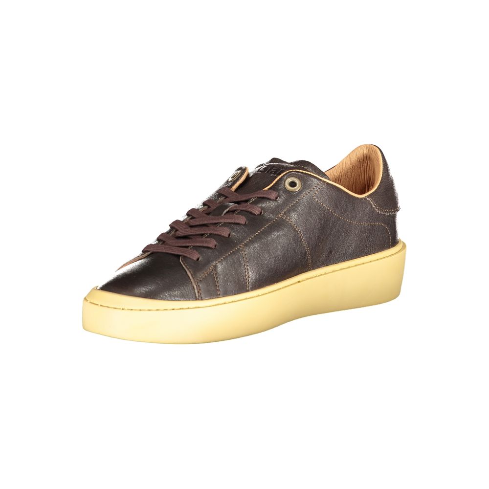 Blauer Brauner Sneaker aus Polyester