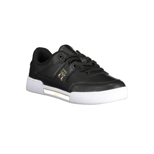 Tommy Hilfiger Schwarzes Leder Damen Sneaker