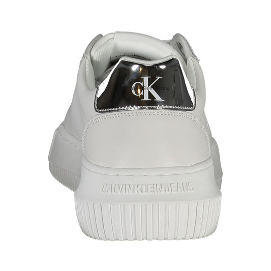 Calvin Klein Sneaker aus weißem Polyester