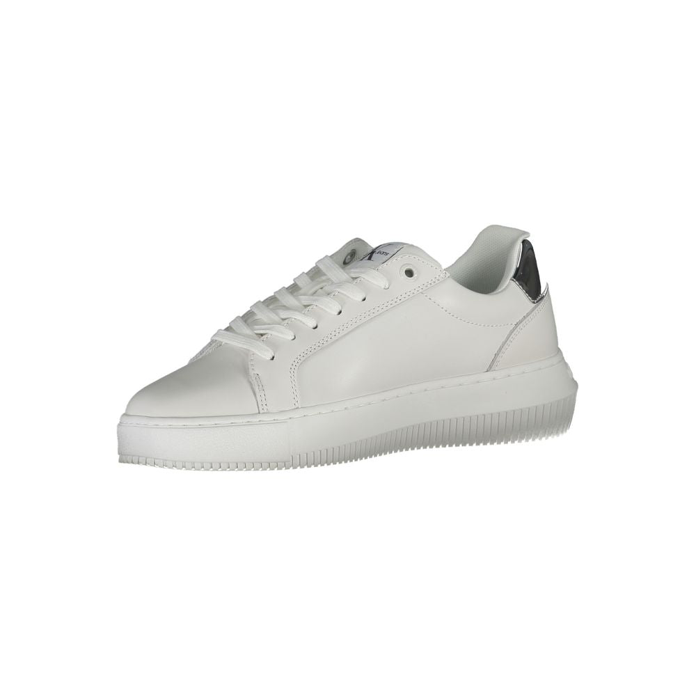 Calvin Klein Sneaker aus weißem Polyester