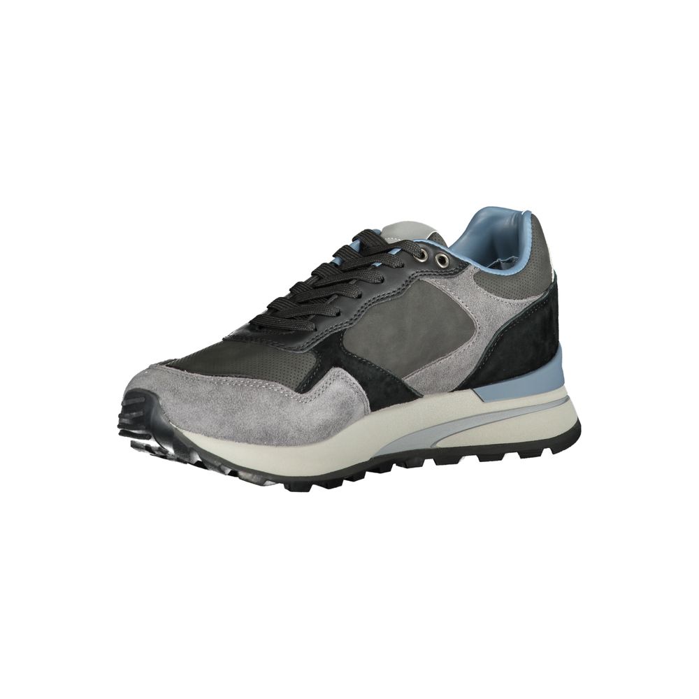 Blauer Grauer Polyester-Sneaker
