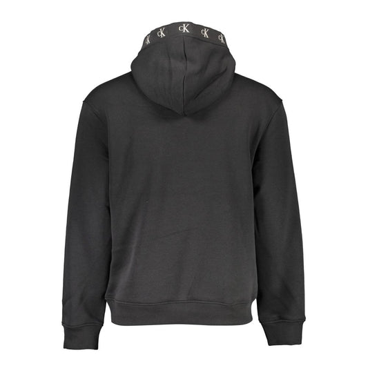 Calvin Klein Baumwoll-Sweatshirt in Schwarz