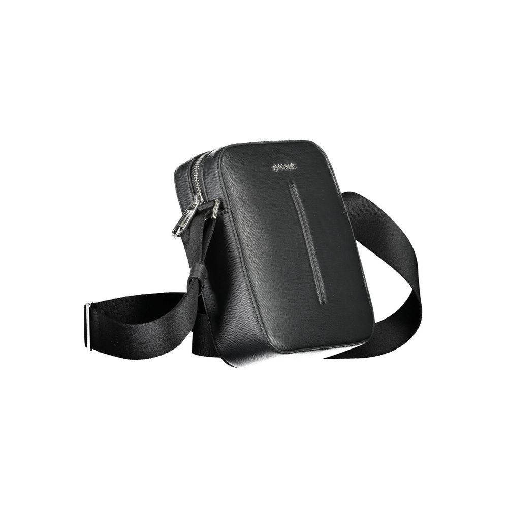Calvin Klein Schwarze Polyester Männer Umhängetasche