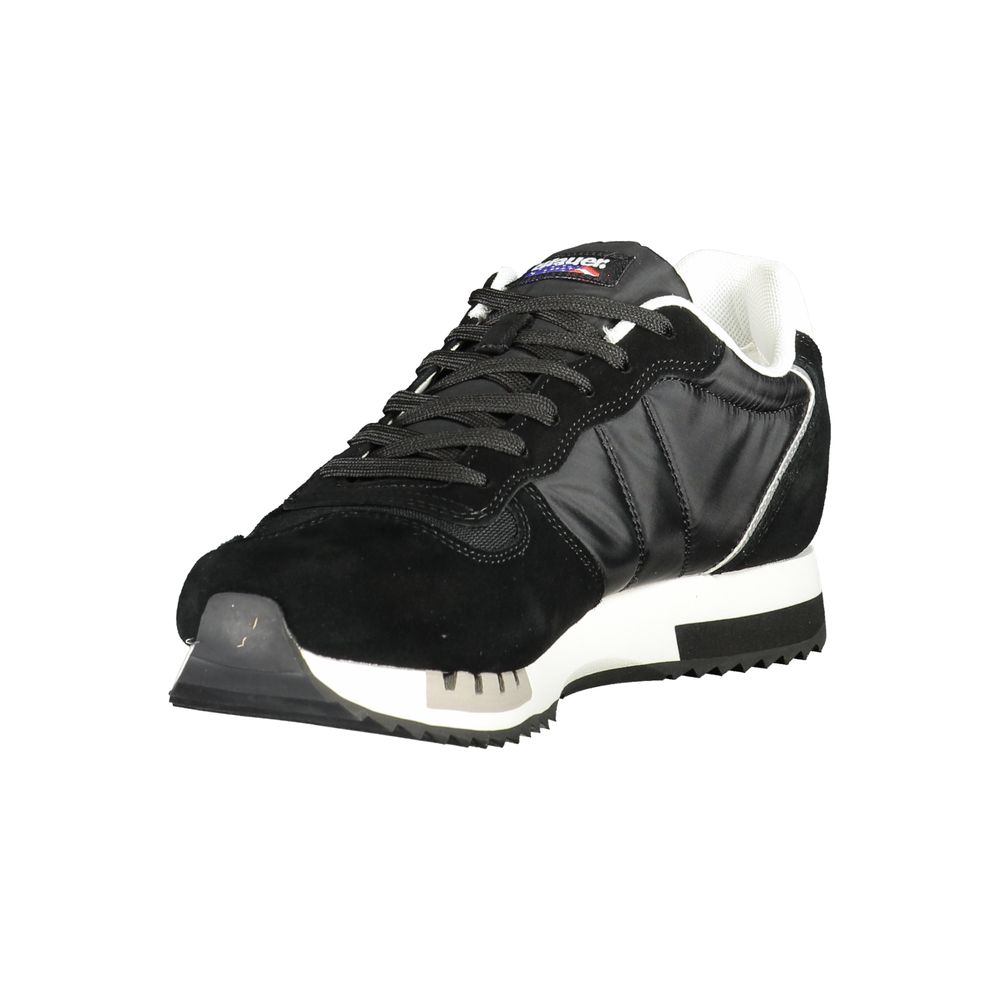 Blauer Schwarzer Polyester-Sneaker
