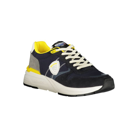 Blauer Polyester-Sneaker