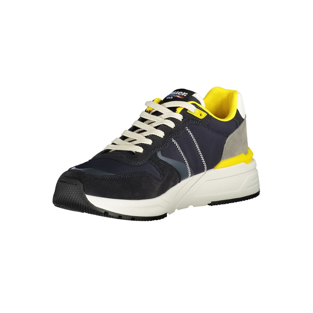 Blauer Polyester-Sneaker
