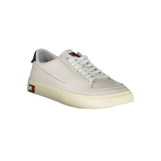 Tommy Hilfiger Weißes Leder Herren Sneaker