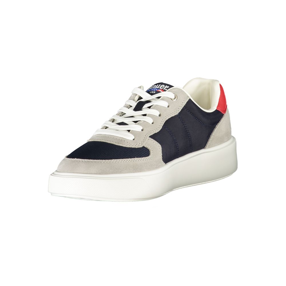 Blauer Polyester-Sneaker