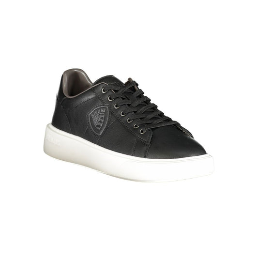 Blauer Schwarzer Sneaker aus Polyester
