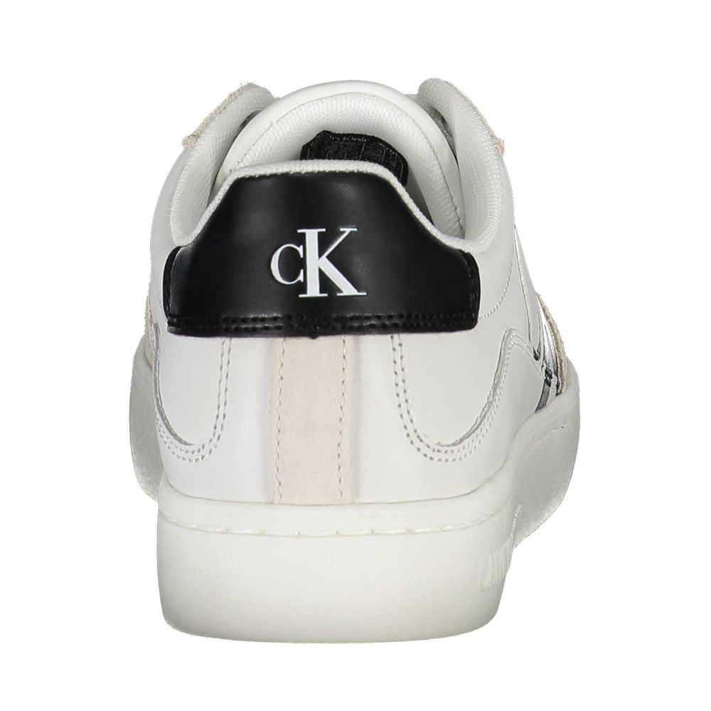 Calvin Klein Sneaker aus weißem Polyester