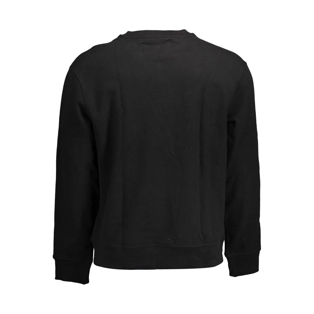 Calvin Klein Baumwoll-Sweatshirt in Schwarz