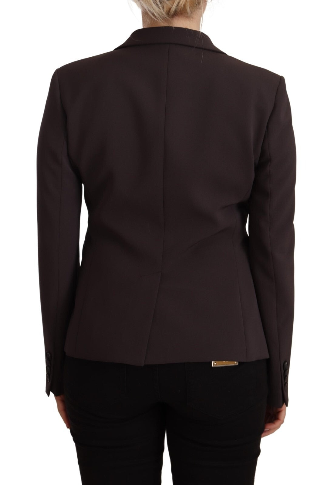 F.IT Brown Women's Long Sleeve Single Breasted Blazer