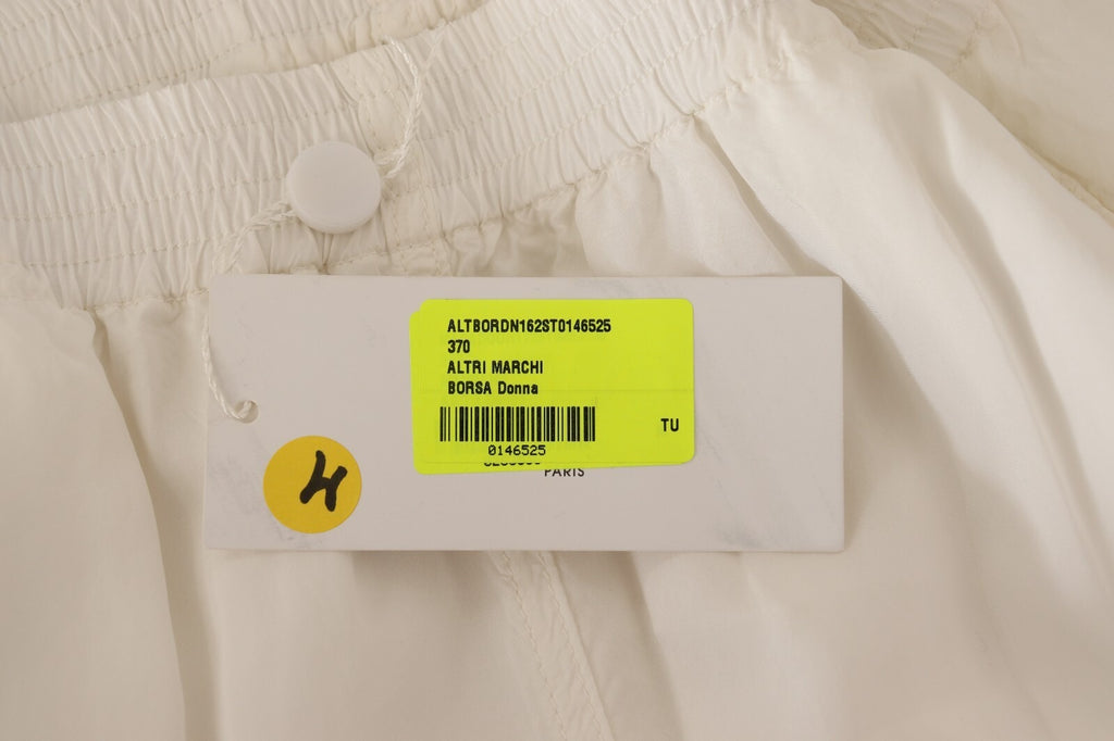 Maison Margiela Weiße High Waist Cropped Damen Hose