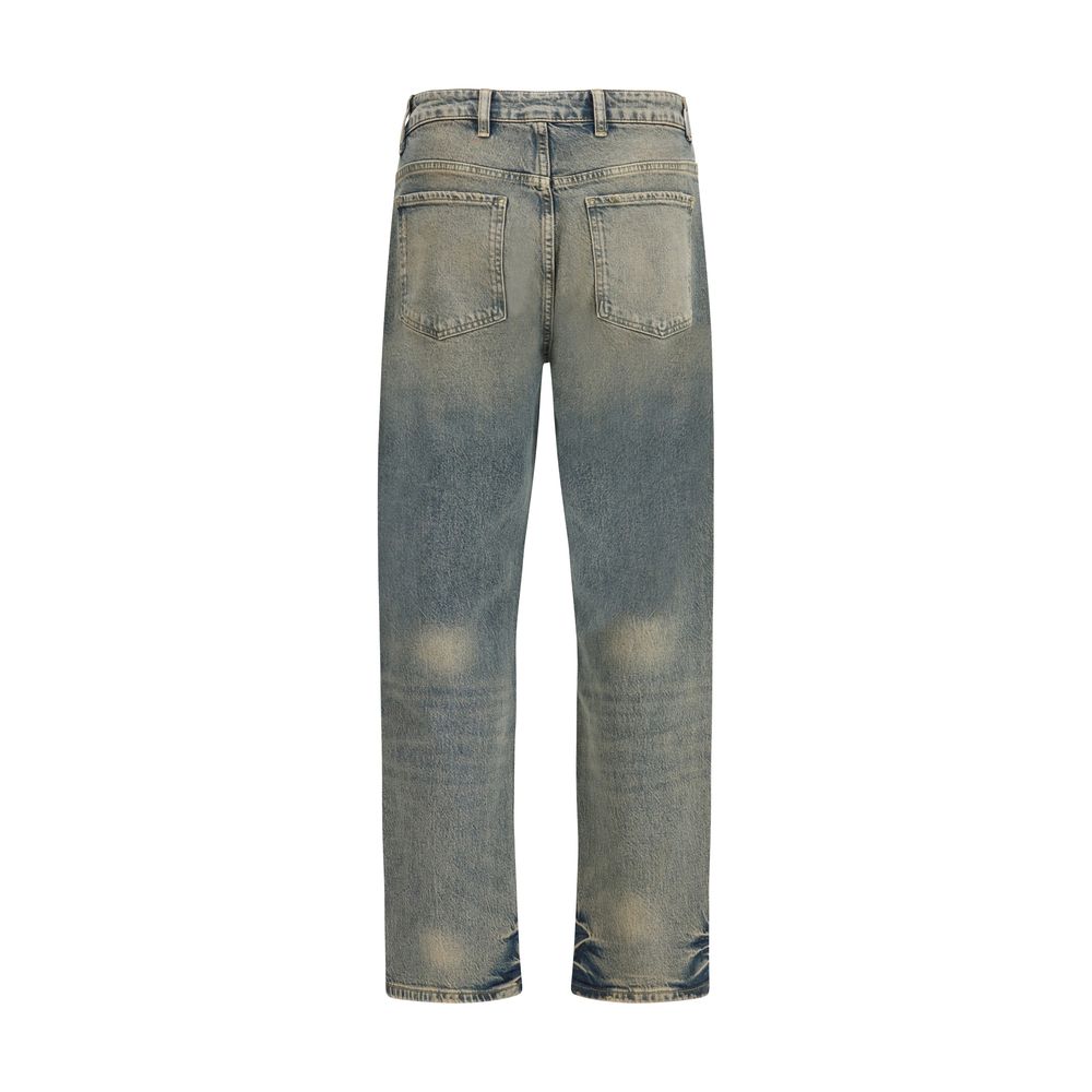 Represent Blaue Jeans aus Baumwolle im geraden Schnitt