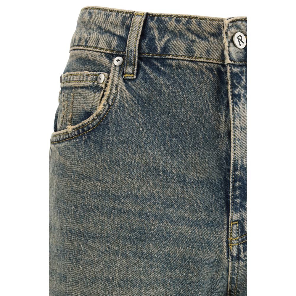 Represent Blaue Jeans aus Baumwolle im geraden Schnitt