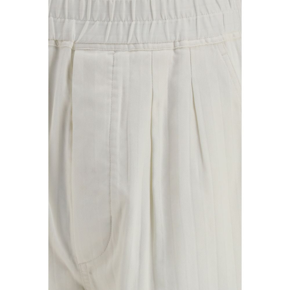 Tom Ford Weiße Baumwoll-Freizeithose