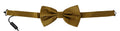 Dolce & Gabbana Mustard Yellow 100% Silk Butterfly Papillon Men's Bow Tie