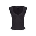 PINKO Schwarzes T-Shirt aus Nylon