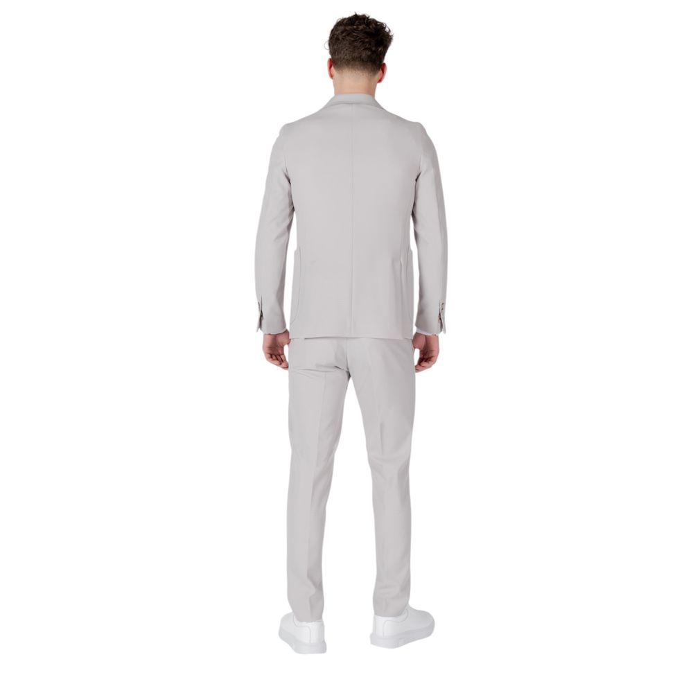 Mulish Grey Polyester Waistcoat