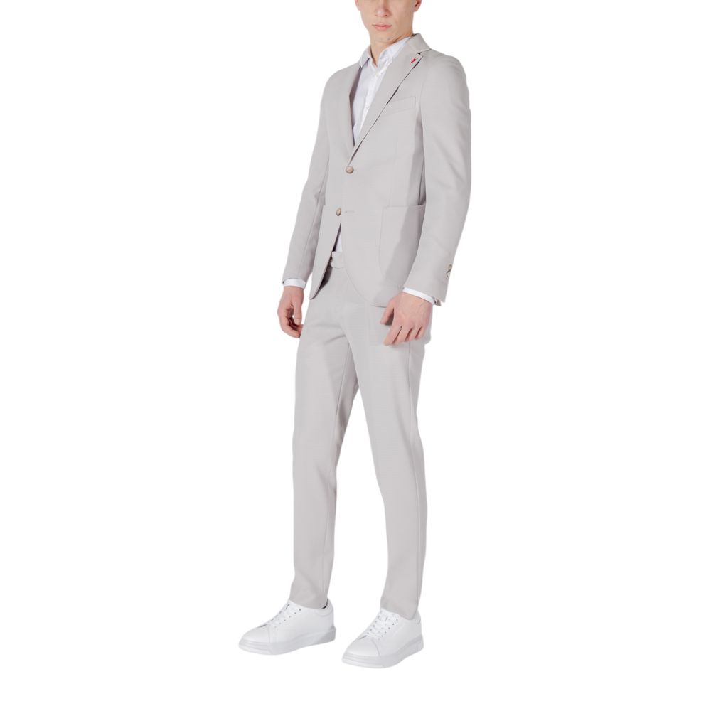 Mulish Grey Polyester Waistcoat