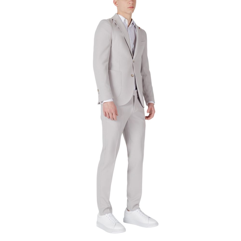 Mulish Grey Polyester Waistcoat