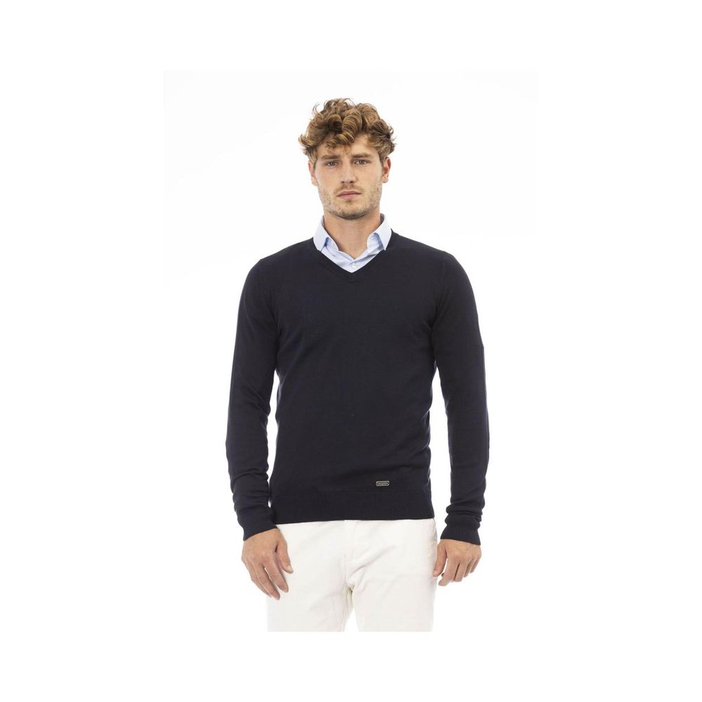 Baldinini Trend Blue Cashmere Sweater