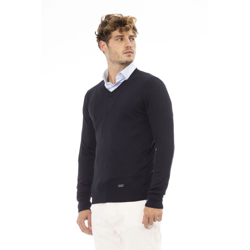 Baldinini Trend Blue Cashmere Sweater