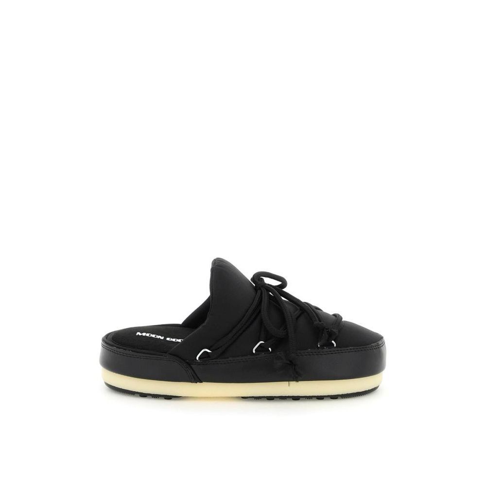 Moon Boot Schwarze Mules aus Nylon