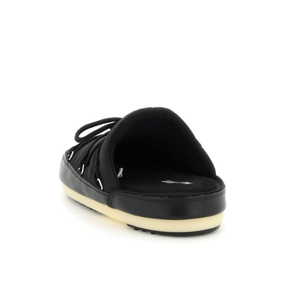 Moon Boot Schwarze Mules aus Nylon