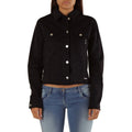 Met Schwarze Baumwoll-Denimjacke