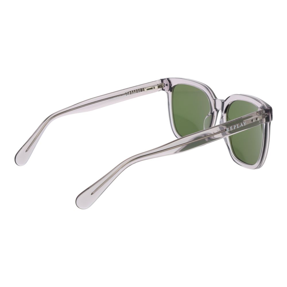 Replay Graue Sonnenbrille aus Kunststoff