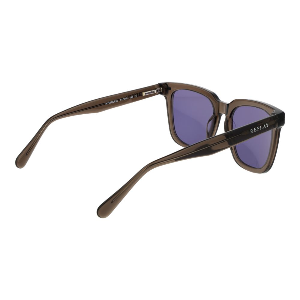 Replay Braune Sonnenbrille aus Kunststoff
