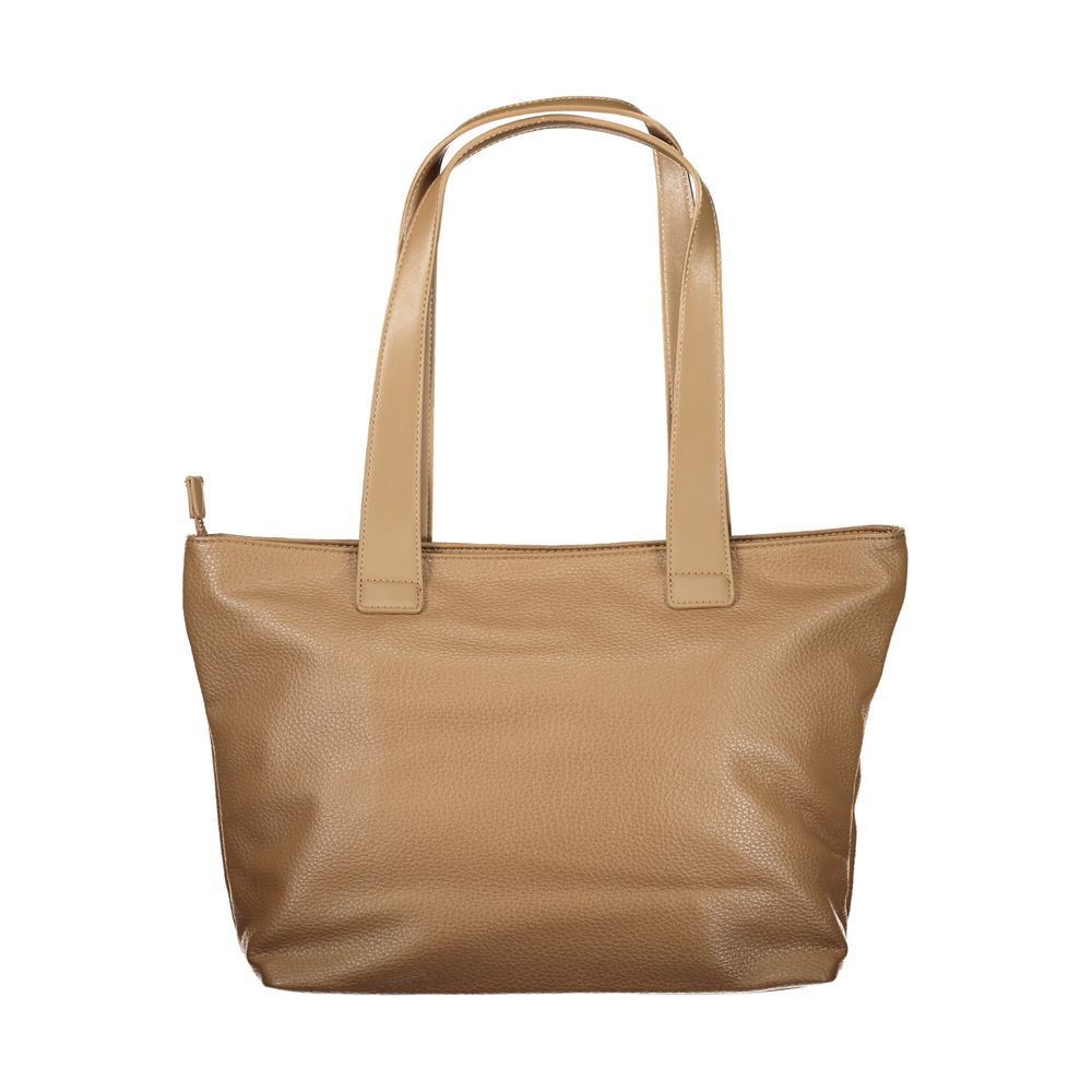 Mario Valentino Braune Handtasche aus Polyethylen