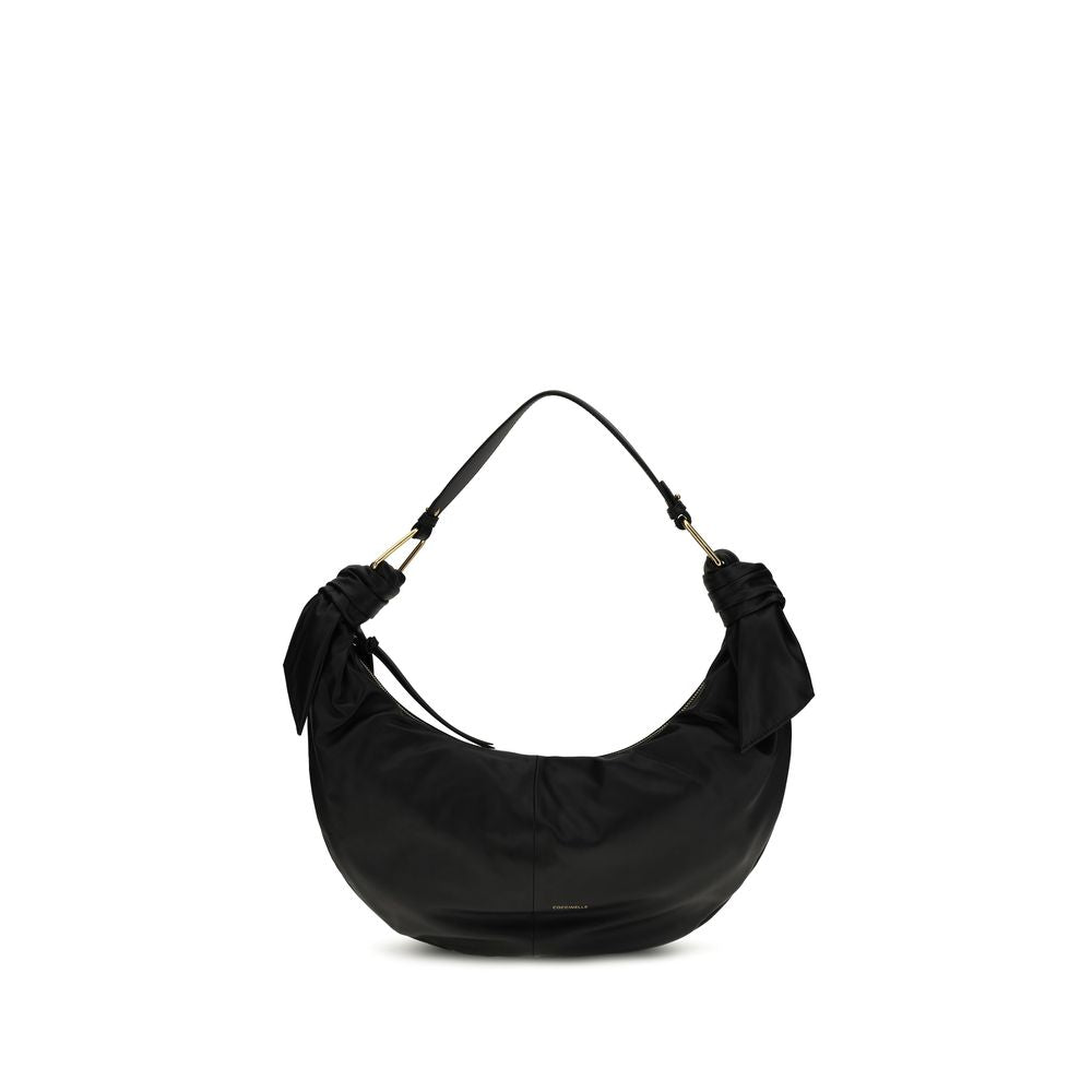 Coccinelle Black Bos Taurus Calfskin Shoulder Bag