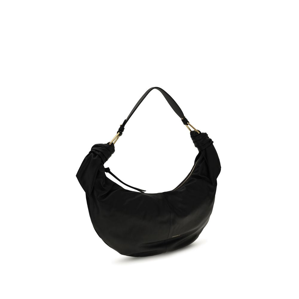 Coccinelle Black Bos Taurus Calfskin Shoulder Bag