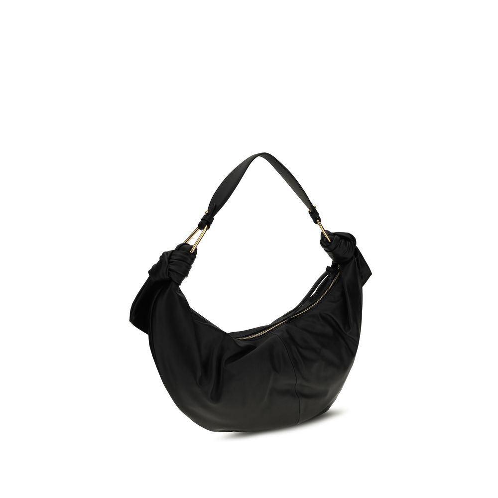 Coccinelle Black Bos Taurus Calfskin Shoulder Bag