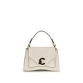 Coccinelle Beige Calf Leather Bos Taurus Schultertasche