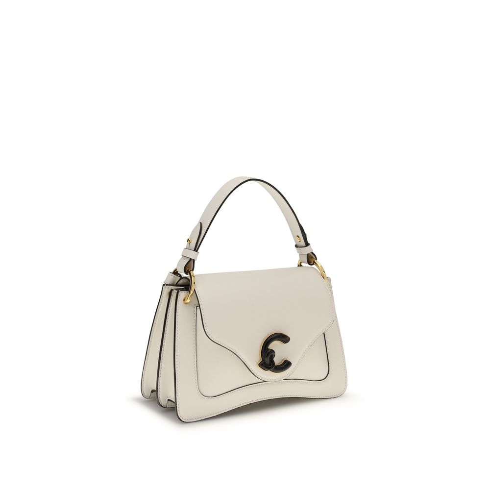 Coccinelle Beige Calf Leather Bos Taurus Schultertasche