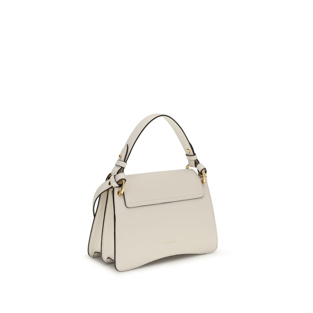Coccinelle Beige Calf Leather Bos Taurus Schultertasche