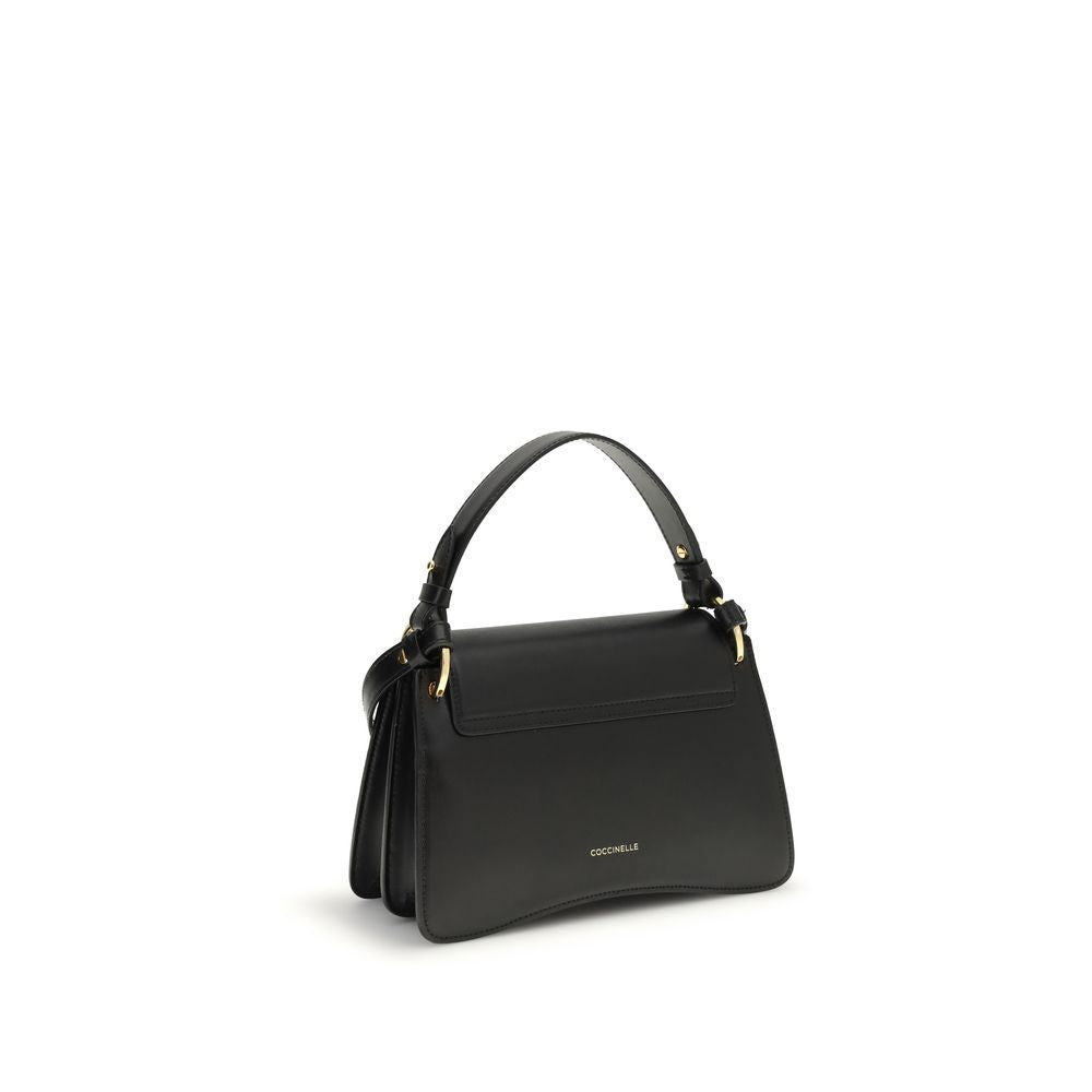 Coccinelle Black Bos Taurus Calfskin Shoulder Bag