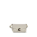 Coccinelle White Calfskin Shoulder Bag Bos Taurus