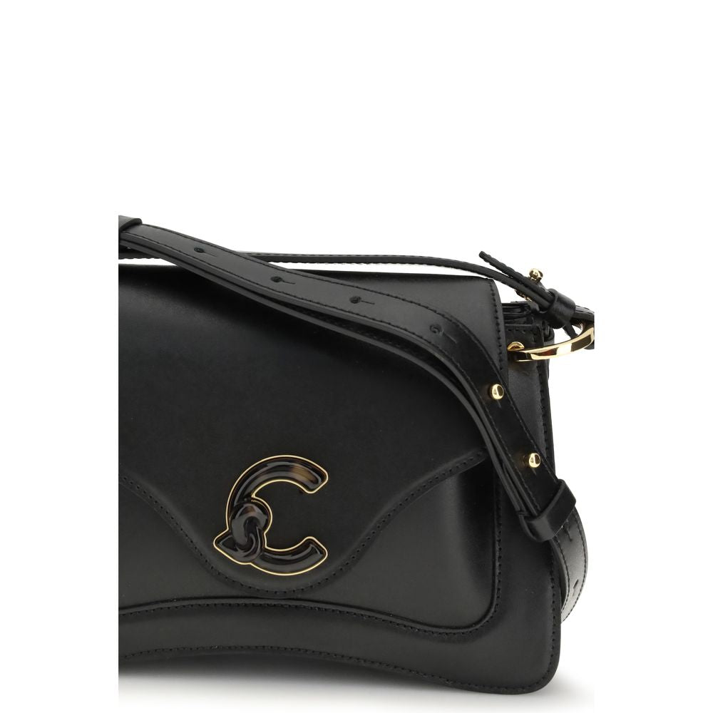 Coccinelle Black Bos Taurus Calfskin Shoulder Bag