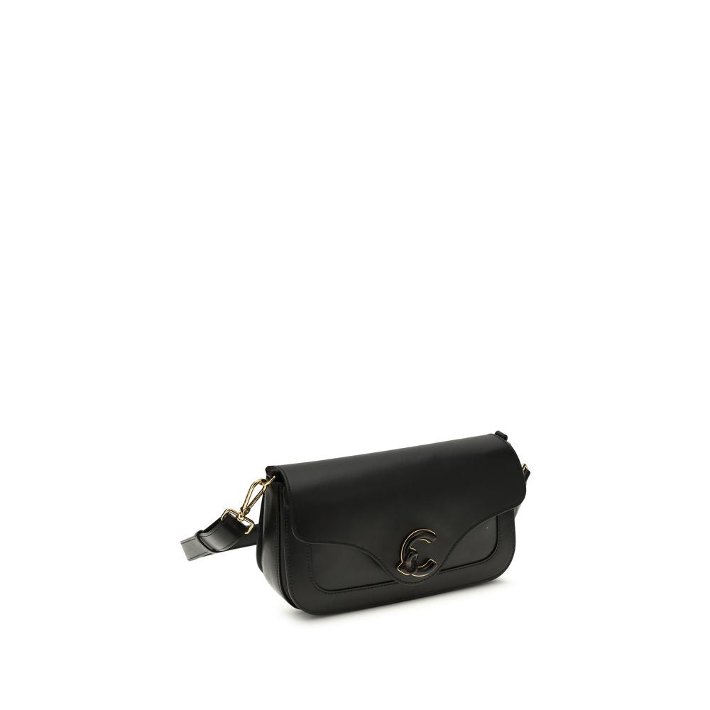 Coccinelle Black Bos Taurus Calfskin Shoulder Bag