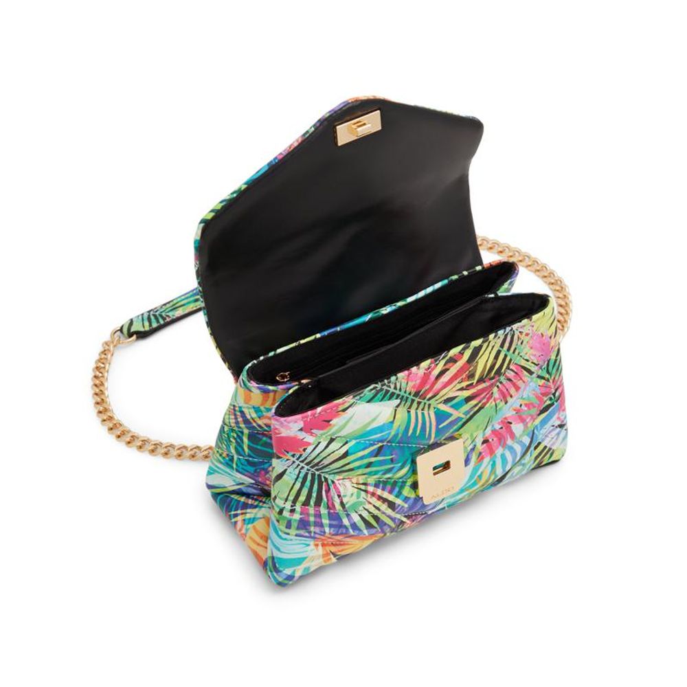 ALDO Hellblaue Schultertasche aus Polyethylen