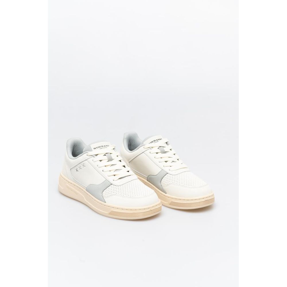 Scotch & Soda Weiße Low-Top-Sneaker