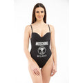 Moschino Schwarzer Polyamid-Einteiler