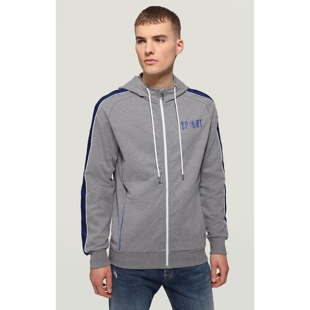 Bikkembergs Grauer Baumwollpullover